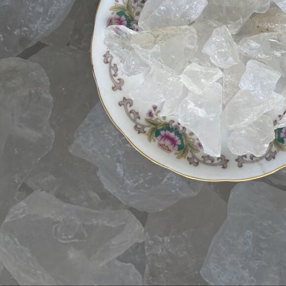 RAW Clear Quartz Chunks  x3 - Picture 1 of 5